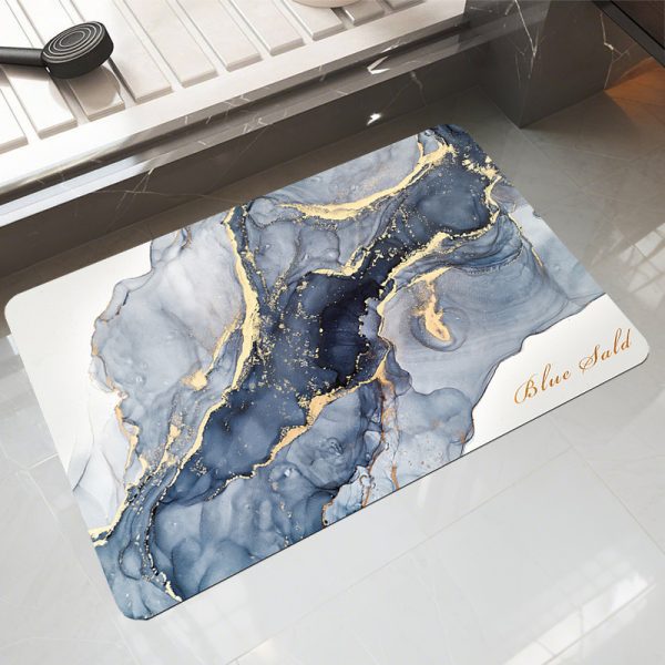 Wholesale Light Luxury Diatomite Mat -  Fast-Absorbing, Stain-Resistant and Non-Slip Bathroom/Shower Room/Restroom Mat, Entrace Mat and Kitchen Mat, Nordic Style, Customizable - Image 4