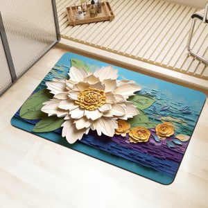 Wholesale 3D Art Print Diatomite Mat‌ - Fast-Absorbing, Non-Slip Mat and Stain-Resistant Mat for Bathroom/Restroom/Kitchen/Entryway with Visual 3D Texture, Customizable