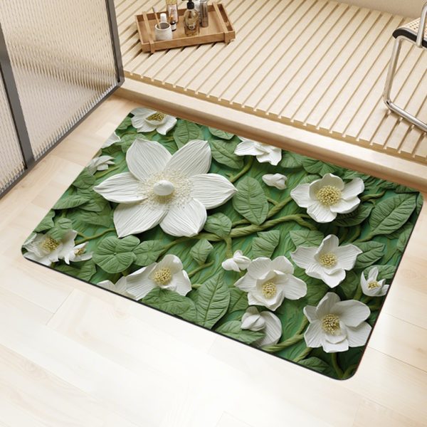Wholesale 3D Art Print Diatomite Mat‌ - Fast-Absorbing, Non-Slip Mat and Stain-Resistant Mat for Bathroom/Restroom/Kitchen/Entryway with Visual 3D Texture, Customizable - Image 3