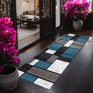 Wholesale Minimalist Crystal Velvet Floor Mat - Hallway Runner Rug with Non-Slip, Stain-Resistant Mat for Kitchen/Entryway, Customizable