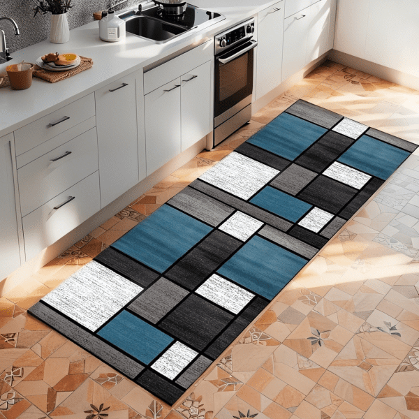 Wholesale Minimalist Crystal Velvet Floor Mat - Hallway Runner Rug with Non-Slip, Stain-Resistant Mat for Kitchen/Entryway, Customizable - Image 2