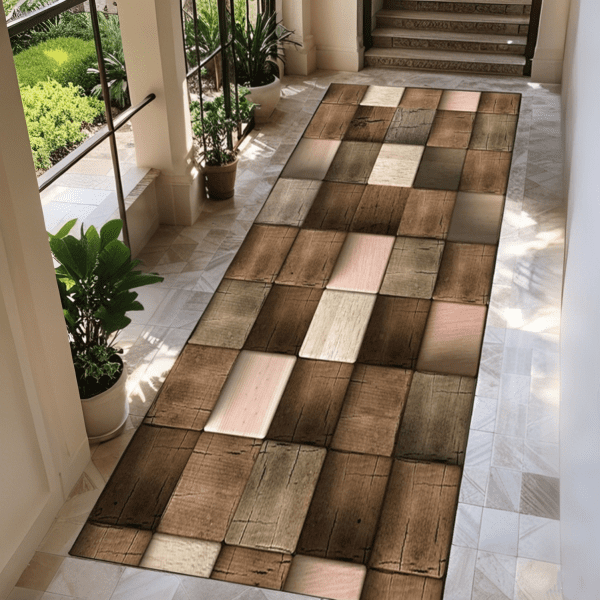 Wholesale Minimalist Crystal Velvet Floor Mat - Hallway Runner Rug with Non-Slip, Stain-Resistant Mat for Kitchen/Entryway, Customizable - Image 4