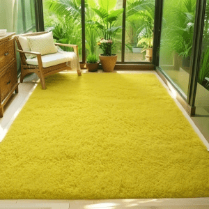 Wholesale Custom Solid Silk-like Shag Rug‌ - Washable  soft Fluffy Area Rug/Carpet for Living Room/Bedroom/Sunroom, Minimalist Style