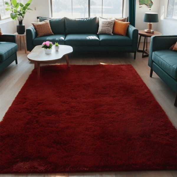 Wholesale Custom Solid Silk-like Shag Rug‌ - Washable  soft Fluffy Area Rug/Carpet for Living Room/Bedroom/Sunroom, Minimalist Style - Image 2