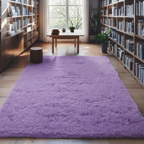 Wholesale Custom Solid Silk-like Shag Rug‌ - Washable  soft Fluffy Area Rug/Carpet for Living Room/Bedroom/Sunroom, Minimalist Style - Image 7