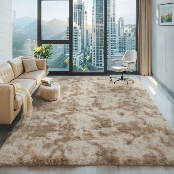 Wholesale Custom Modern Nordic Ombre Shag Rug‌ - Washable Long Pile Fluffy Tie-Dyed Area Rug/Carpet for Bedroom/Living Room/Study Room, Ins Style - Image 2