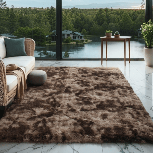 Wholesale Custom Modern Nordic Ombre Shag Rug‌ - Washable Long Pile Fluffy Tie-Dyed Area Rug/Carpet for Bedroom/Living Room/Study Room, Ins Style - Image 3