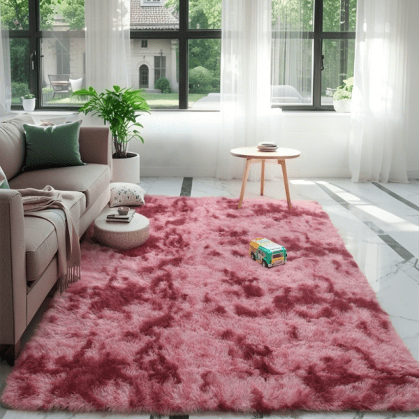 Wholesale Custom Modern Nordic Ombre Shag Rug‌ - Washable Long Pile Fluffy Tie-Dyed Area Rug/Carpet for Bedroom/Living Room/Study Room, Ins Style - Image 7