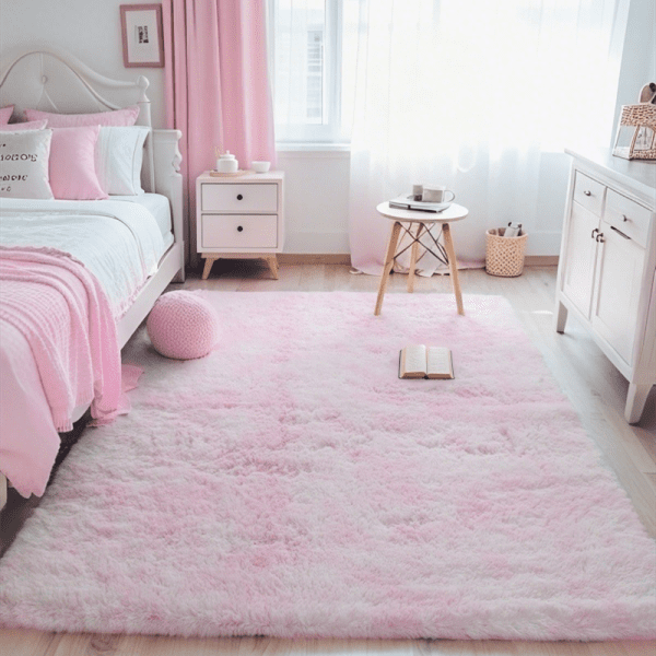 Wholesale Custom Modern Nordic Ombre Shag Rug‌ - Washable Long Pile Fluffy Tie-Dyed Area Rug/Carpet for Bedroom/Living Room/Study Room, Ins Style - Image 8