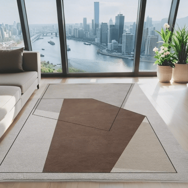 Modern Minimalist Washable Faux Cashmere Carpet - Stain Resistant Non-Slip Sofa/Bedside Rug, Wholesale Custom - Image 2