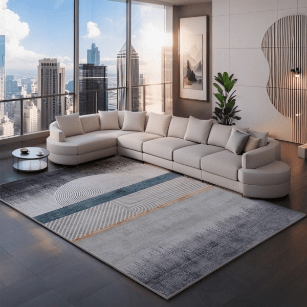 Modern Minimalist Washable Faux Cashmere Carpet - Stain Resistant Non-Slip Sofa/Bedside Rug, Wholesale Custom - Image 3