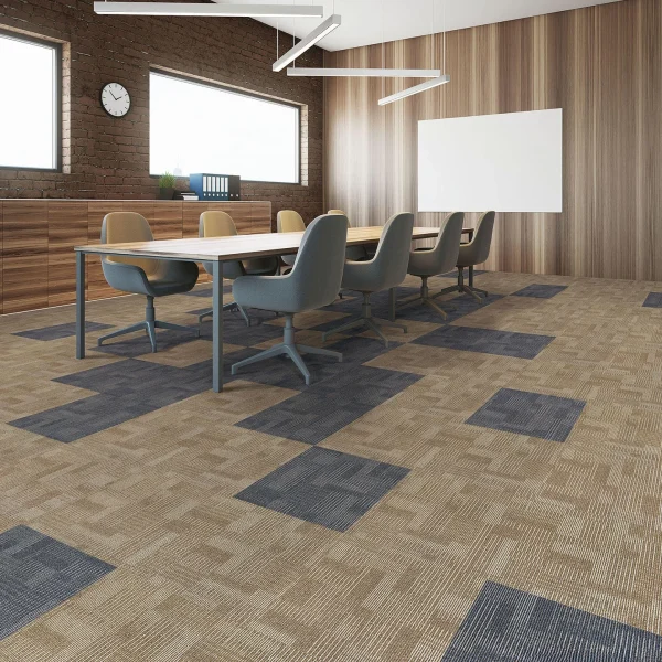 Wholesale Fireproof  and Wear-Resistant Carpet Tiles - Moisture & Slip-Resistant PVC-Backed Nylon Modular Carpet for Office/Commercial Places/Home, Customizable （Tree Series 1 and 2）