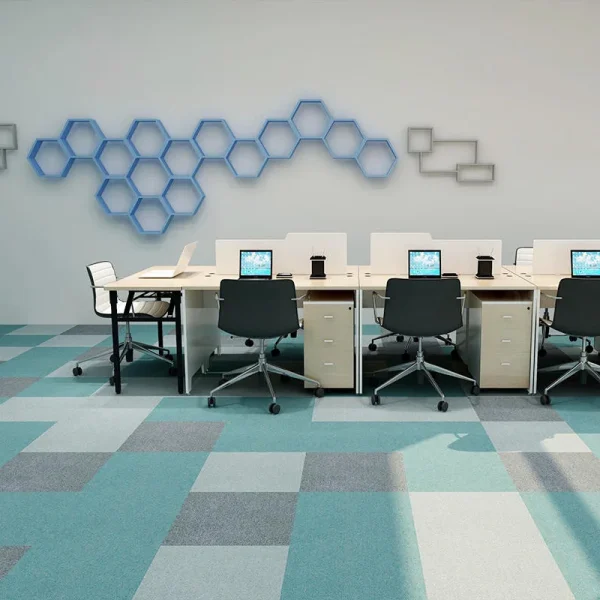 Wholesale Fireproof  and Wear-Resistant Carpet Tiles - Moisture & Slip-Resistant PVC-Backed Nylon Modular Carpet for Office/Commercial Places/Home, Customizable （Tree Series 5） - Image 4