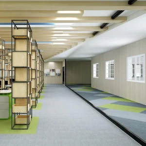 Wholesale Fireproof  and Wear-Resistant Carpet Tiles - Moisture & Slip-Resistant PVC-Backed Nylon Modular Carpet for Office/Commercial Places/Home, Customizable （Tree Series 5）