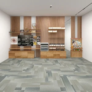 Wholesale Fireproof  and Wear-Resistant Carpet Tiles - Moisture & Slip-Resistant PVC-Backed Nylon Modular Carpet for Office/Commercial Places/Home, Customizable （Tree Series 6）