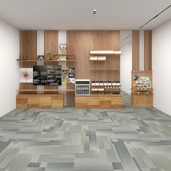 Wholesale Fireproof  and Wear-Resistant Carpet Tiles - Moisture & Slip-Resistant PVC-Backed Nylon Modular Carpet for Office/Commercial Places/Home, Customizable （Tree Series 6）